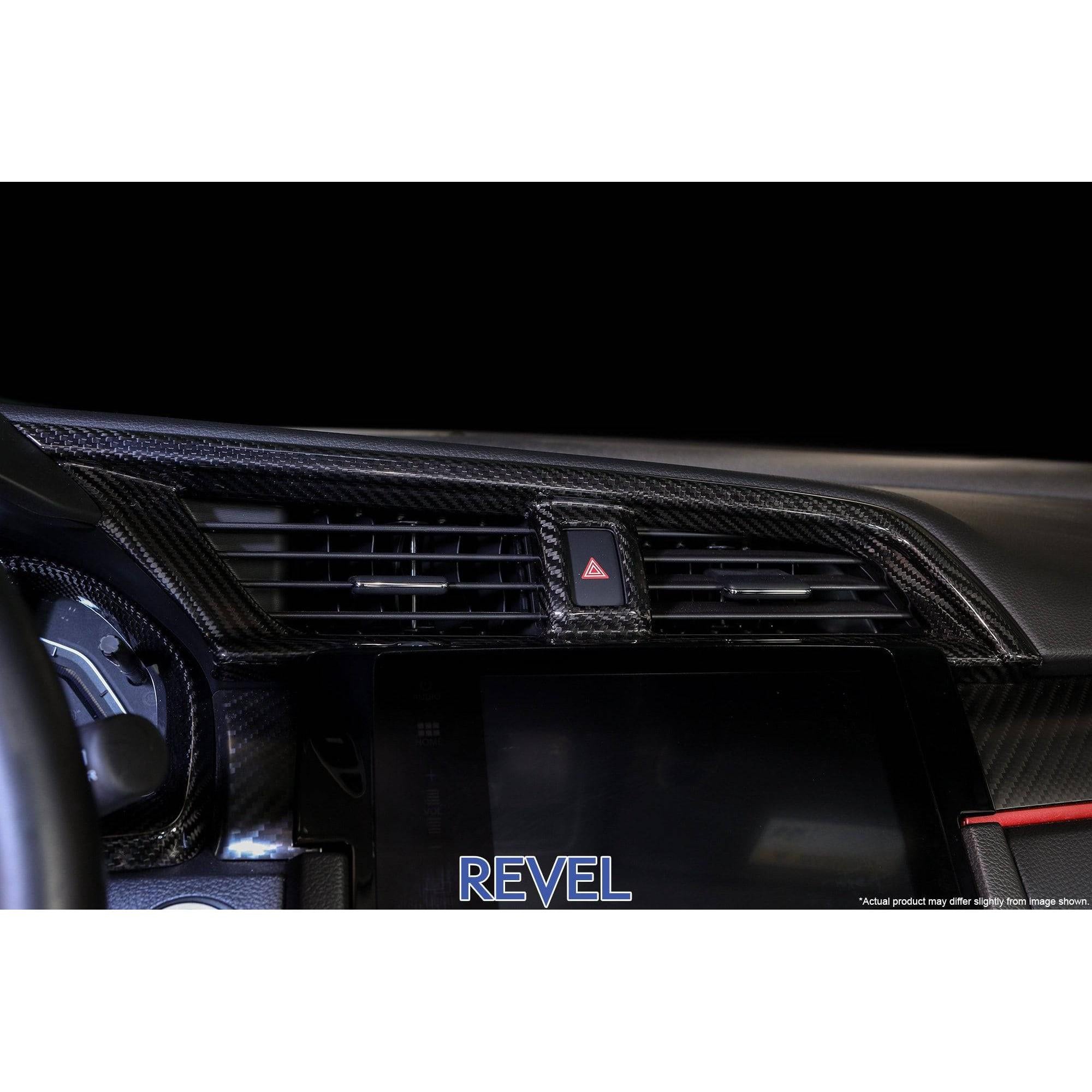 Revel GT Dry Carbon A/C Control Panel Cover for 16-18 Honda Civic - T1 Motorsports