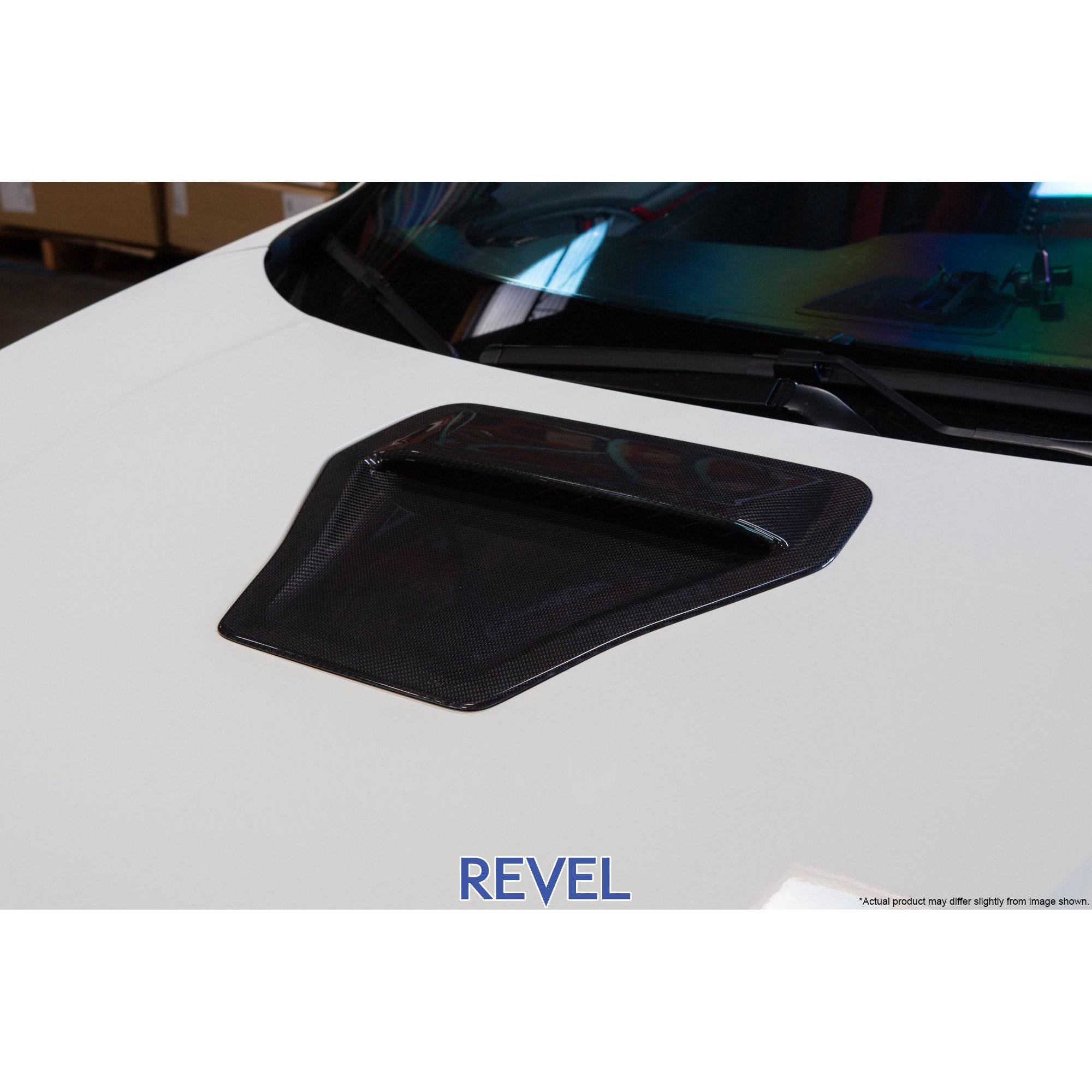 Revel GT Dry Carbon Hood Scoop Cover for 16-18 Honda Civic Type R - T1 Motorsports