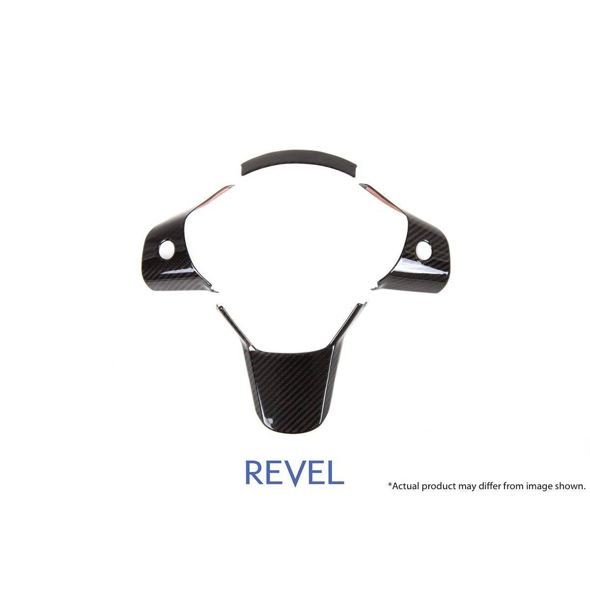 Revel GT Dry Carbon Steering Wheel Insert Covers for 16-19 Tesla Model 3 - T1 Motorsports