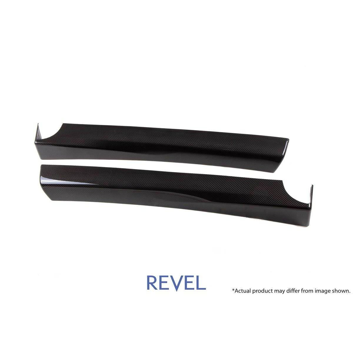 Revel GT Dry Carbon Door Trim Cover Set (Front Left & Front Right) for 16-19 Tesla Model 3 - T1 Motorsports