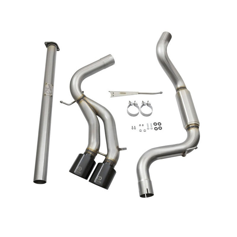 aFe Takeda 3in SS Exhaust Cat-Back 13-16 Ford Focus ST 2.0L Black Tips