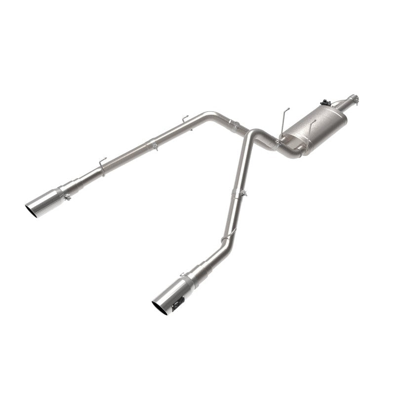 aFe Hemi Gemini XV 3in 304 SS Cat-Back Exhaust w/ Polished Tips - 09-18 Dodge Ram 1500