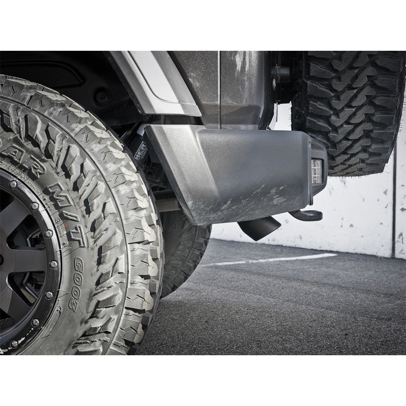 aFe MACH Force-Xp Axle-Back Exhaust System w/Black Tip 18-20 Jeep Wrangler L4-2.0T / V6-3.6L