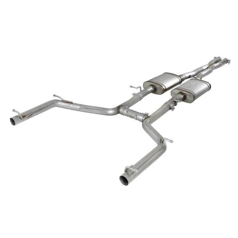 aFe MACH Force-Xp 2-1/2in 304 SS Cat-Back Exhaust 15-19 Dodge Challenger V6-3.6L - Raw Tip