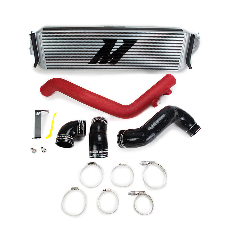 Mishimoto 2017+ Honda Civic Type R Intercooler Kit - Silver Intercooler Red Piping - T1 Motorsports