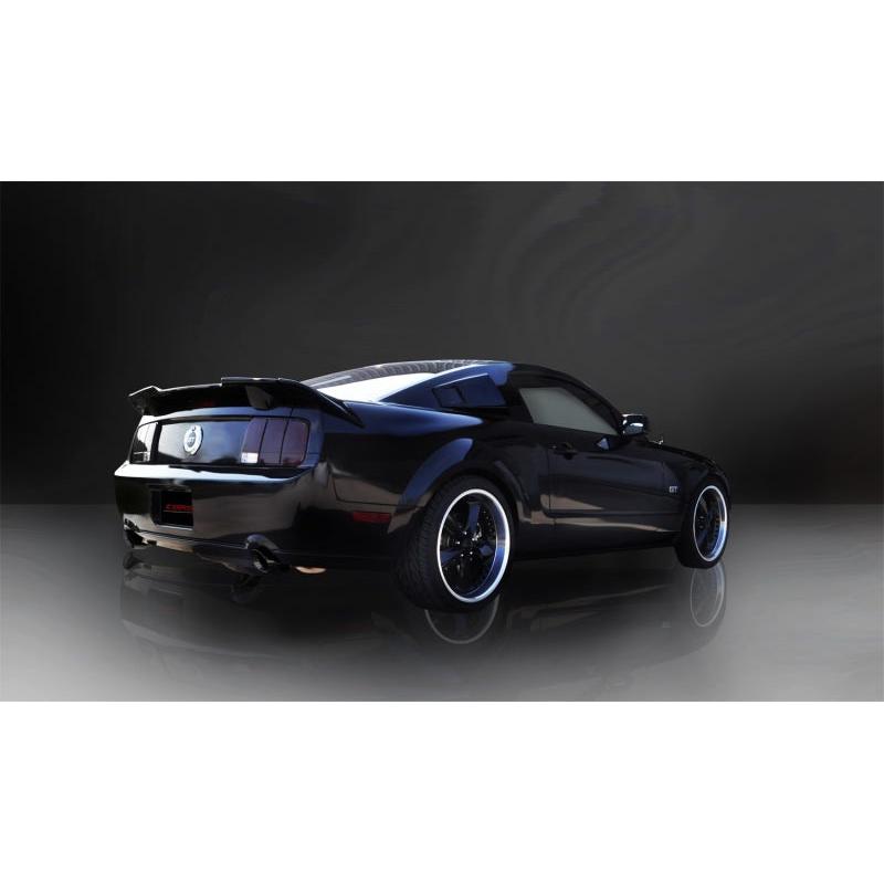 Corsa 05-10 Ford Mustang Shelby GT500 5.4L V8 Black Xtreme Axle-Back Exhaust