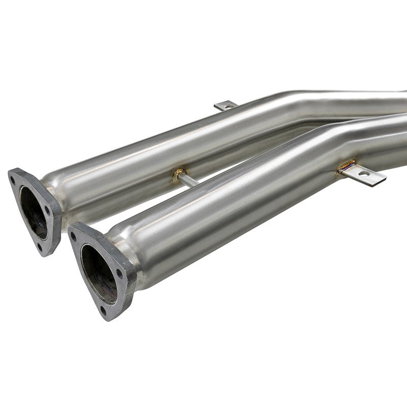 aFe MACH ForceXP 2.5 IN 304 Stainless Steel Cat-Back Exhaust System w/ Black Tips 01-06 BMW M3 (E46)