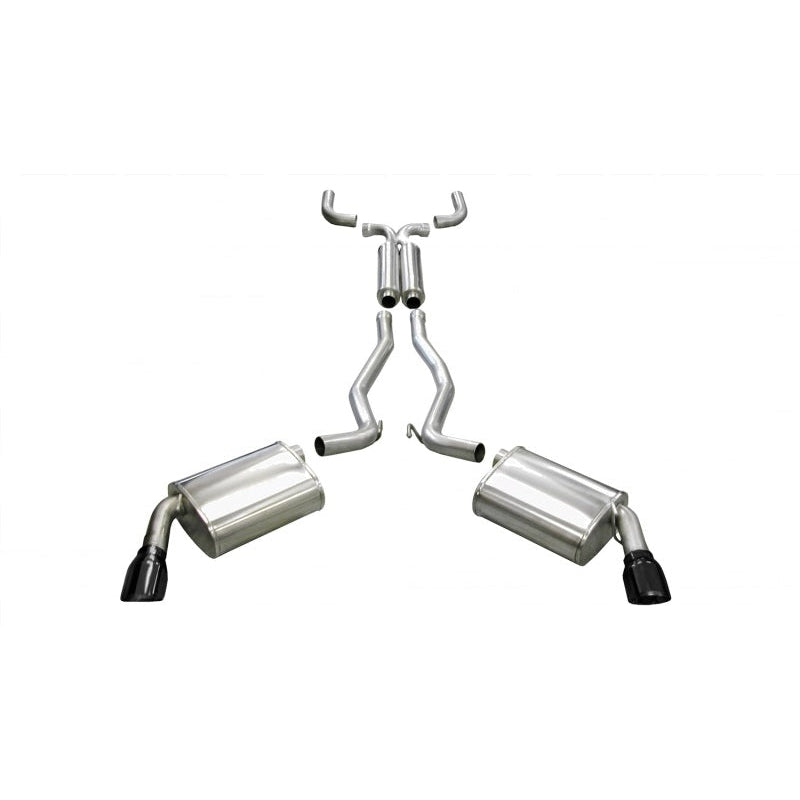 Corsa 10-13 Chevrolet Camaro Coupe/Convertible RS 3.6L V6 Black Sport Cat-Back + XO Exhaust - T1 Motorsports