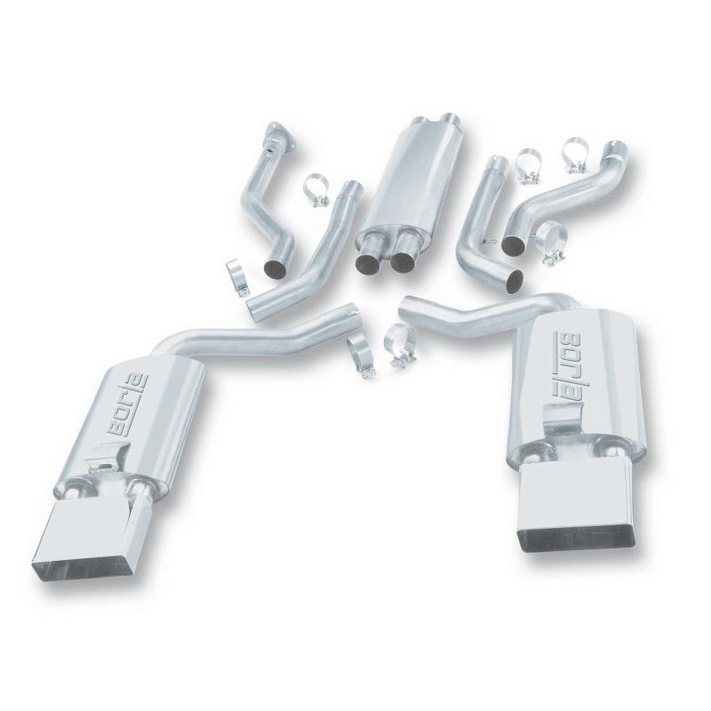 Borla Touring SS Catback Exhaust - 1992-1996 Chevrolet Corvette Hatchback/Conv 5.7L 8cyl 4/6 Spd