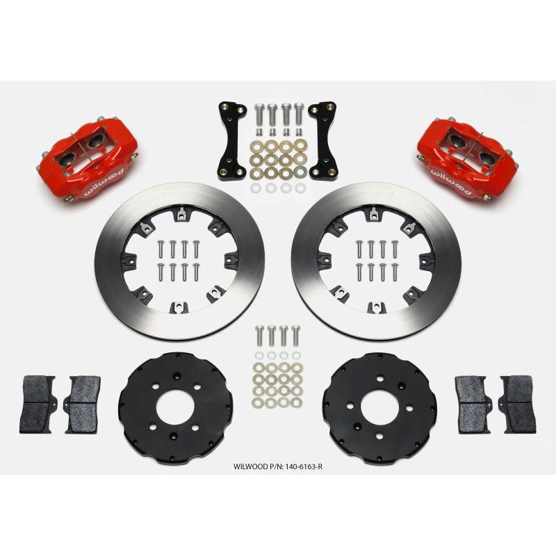 Wilwood Forged Dynalite Front Hat Kit 12.19in Red 94-01 Honda/Acura w/262mm Disc - T1 Motorsports