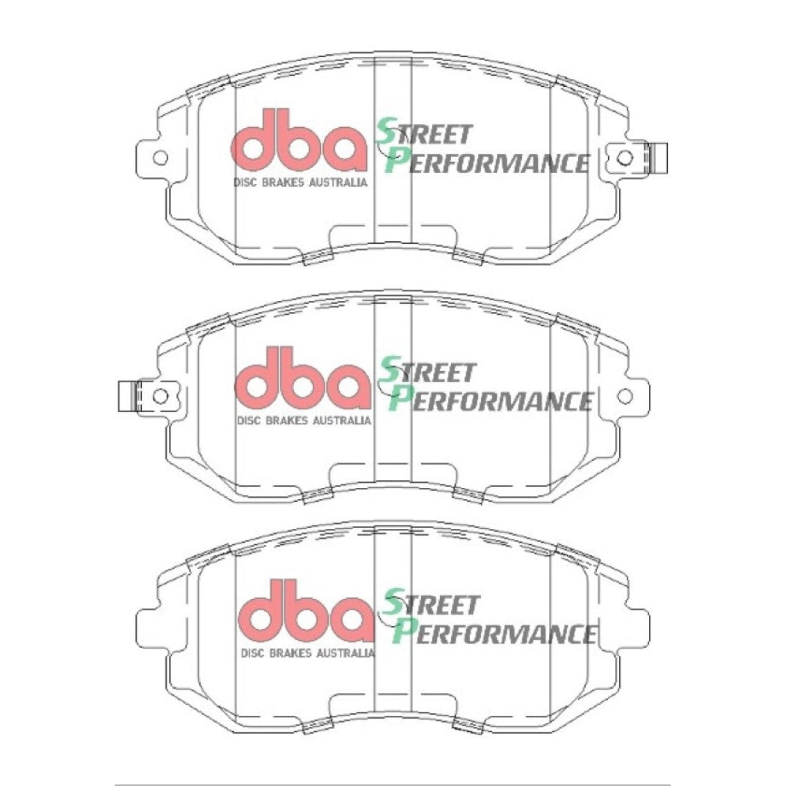DBA 03-05 Subaru WRX / 08 Subaru WRX SP500 Front Brake Pads - T1 Motorsports