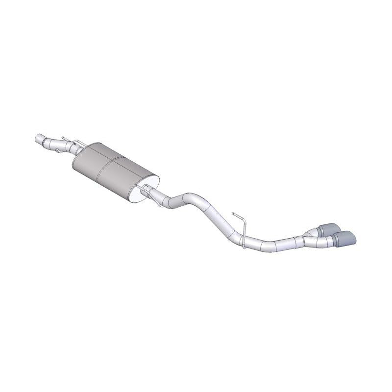 Corsa Sport Cat-Back Exhaust w/ Polished Twin Tips - 2011-2014 Ford F-150 EcoBoost 3.5L V6