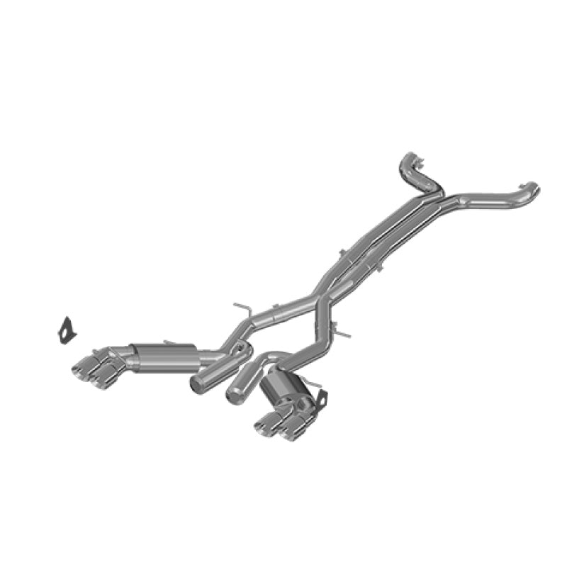 MBRP 2016+ Chevy Camaro SS 6.2L 3in Dual Cat-Back Quad Tip Exhaust Street Version w/ SS T409 Tips - T1 Motorsports