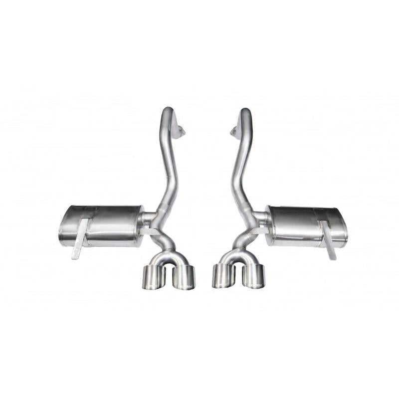 Corsa Xtreme Axle-Back Exhaust (Polished Twin 4.0" Tips) - 1997-2004 Chevrolet Corvette C5 Z06 5.7L V8
