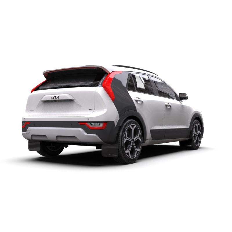 Rally Armor 2023 Kia Niro SG2 Black UR Mud Flap Red Logo