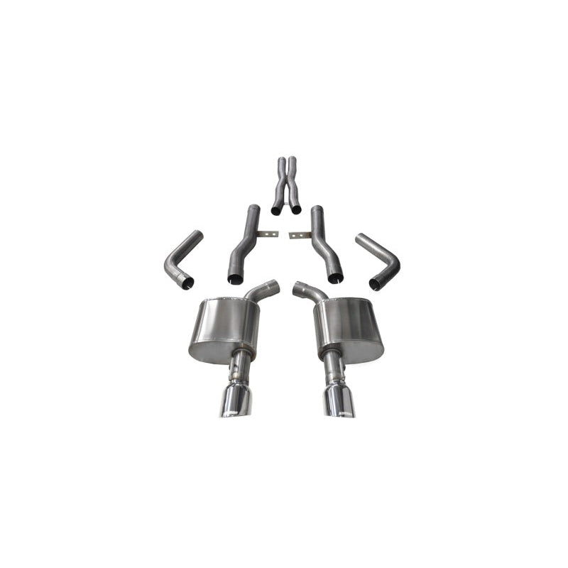 Corsa 15-16 Dodge Charger SRT/Scat Pack/R/T 6.4L Polished Xtreme Cat-Back Exhaust - T1 Motorsports