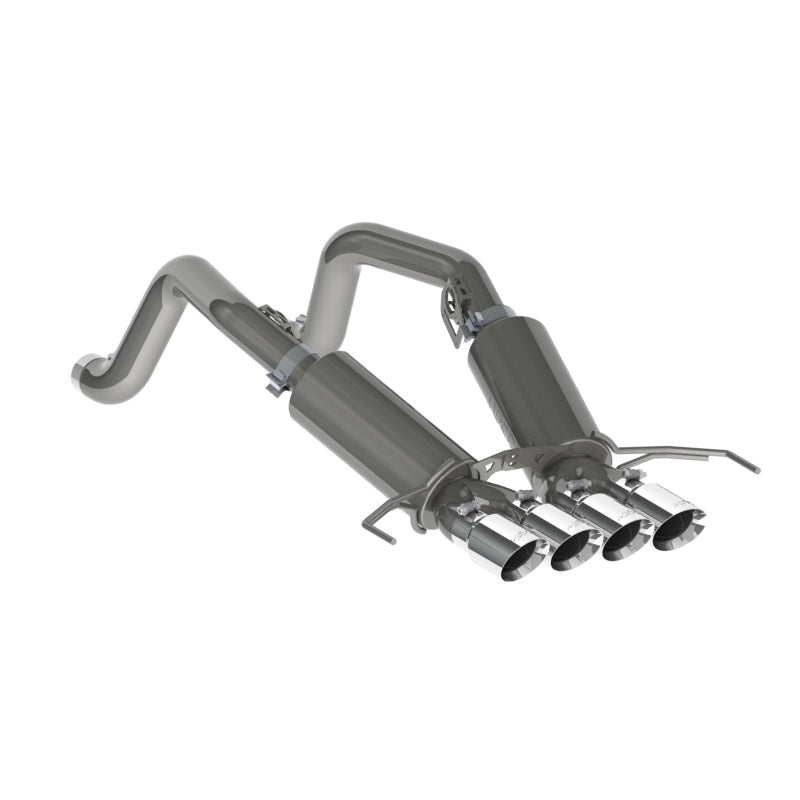 MBRP 14-19 Chevy Corvette V8 6.2L 3in T304 Dual Cat Back w/ 4in Quad Dual Wall Tips - T1 Motorsports