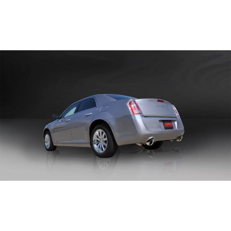 Corsa Xtreme Cat-Back Exhaust w/ Polished Tips - 2005-2010 Dodge Charger No Towing Hitch R/T 5.7L V8