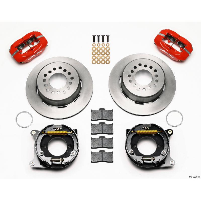 Wilwood Forged Dynalite P/S Park Brake Kit-Red 2005-2014 Mustang - T1 Motorsports