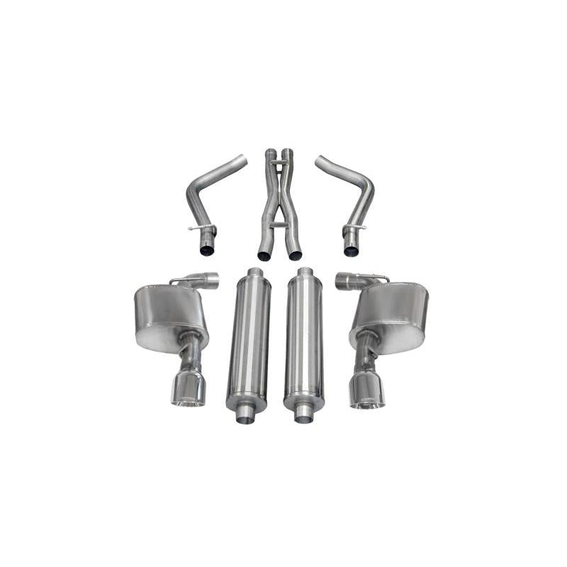 Corsa Sport Cat-Back Exhaust w/ Polished Tips - 2012-2013 Dodge Charger SRT-8 6.4L V8