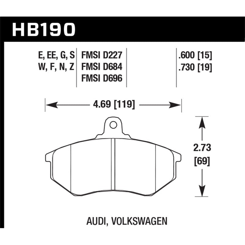 Hawk HP+ Street Brake Pads - T1 Motorsports
