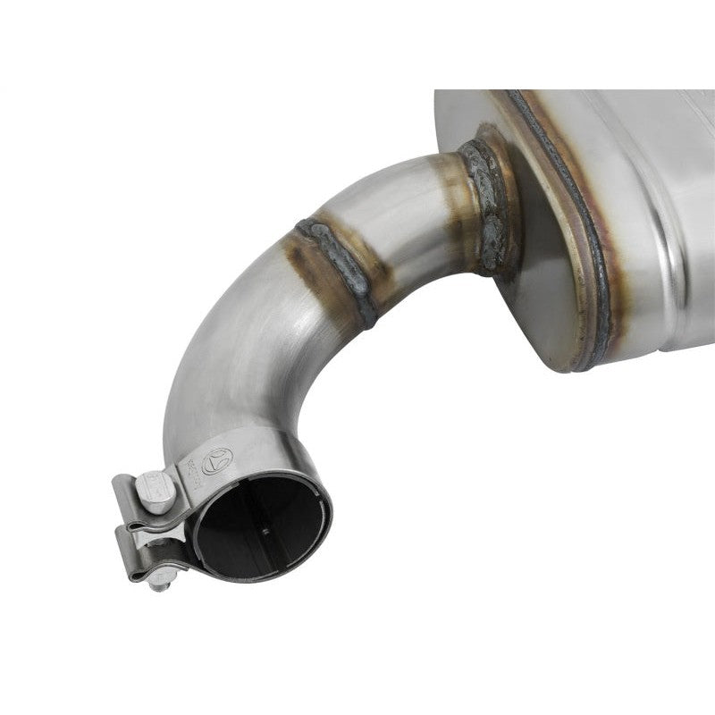 aFe MACHForce XP 2.5in 409 Stainless Axle Back Exhaust w/ Black Tips 15-17 Ford Mustang I4-2.3L (t)