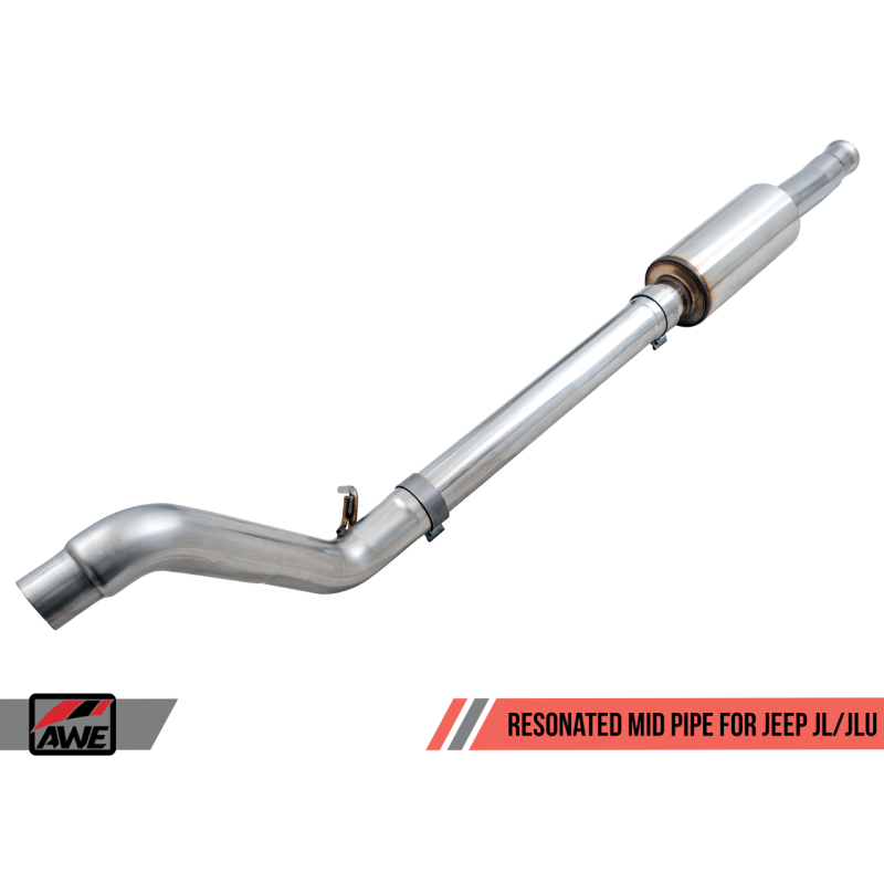 AWE Tuning 2018+ Jeep Wrangler JL/JLU 3.6L Resonated Mid Pipe