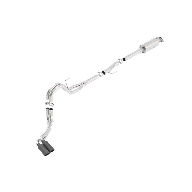 Borla 15-16 Ford F-150 3.5L EcoBoost Ext. Cab Std. Bed Black Chrome CB Exhaust ATAK Truck Side Exit - T1 Motorsports