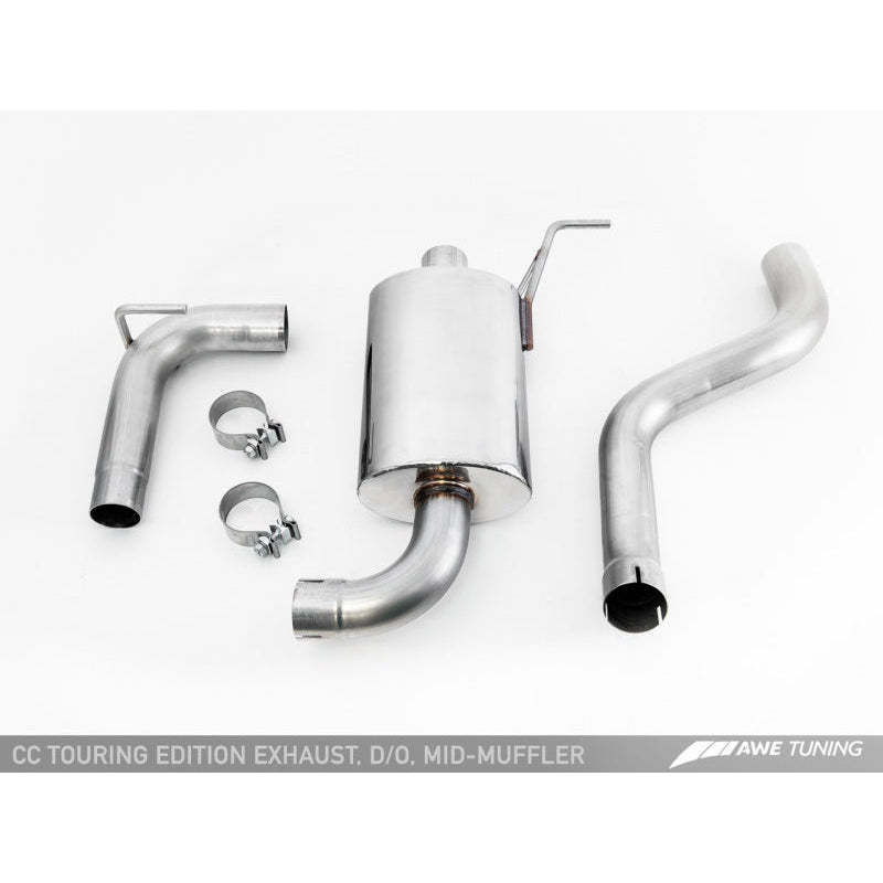 AWE Tuning VW CC Touring Edition Exhaust Dual Outlet - Diamond Black Tips