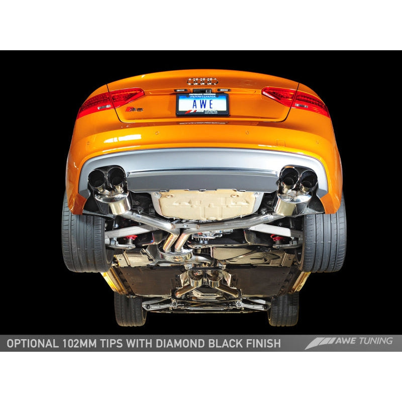 AWE Tuning Audi B8.5 S5 3.0T Touring Edition Exhaust System - Diamond Black Tips (90mm)