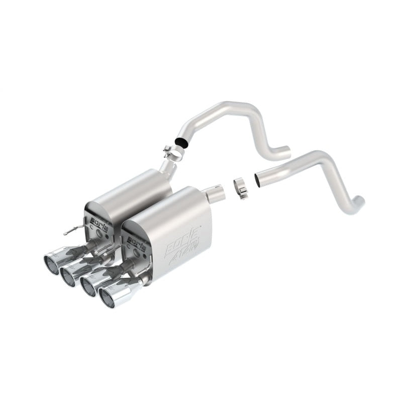 Borla 05-08 Chevrolet Corvette Coupe/Conv 6.0L/6.2L 8cyl Aggressive ATAK Exhaust (rear section only) - T1 Motorsports