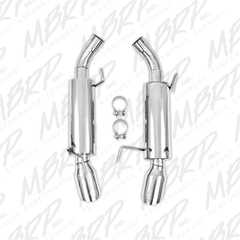 MBRP 05-10 Ford Mustang GT 5.0/Shelby GT500 Dual Mufflers Axle Back Split Rear T304 - T1 Motorsports