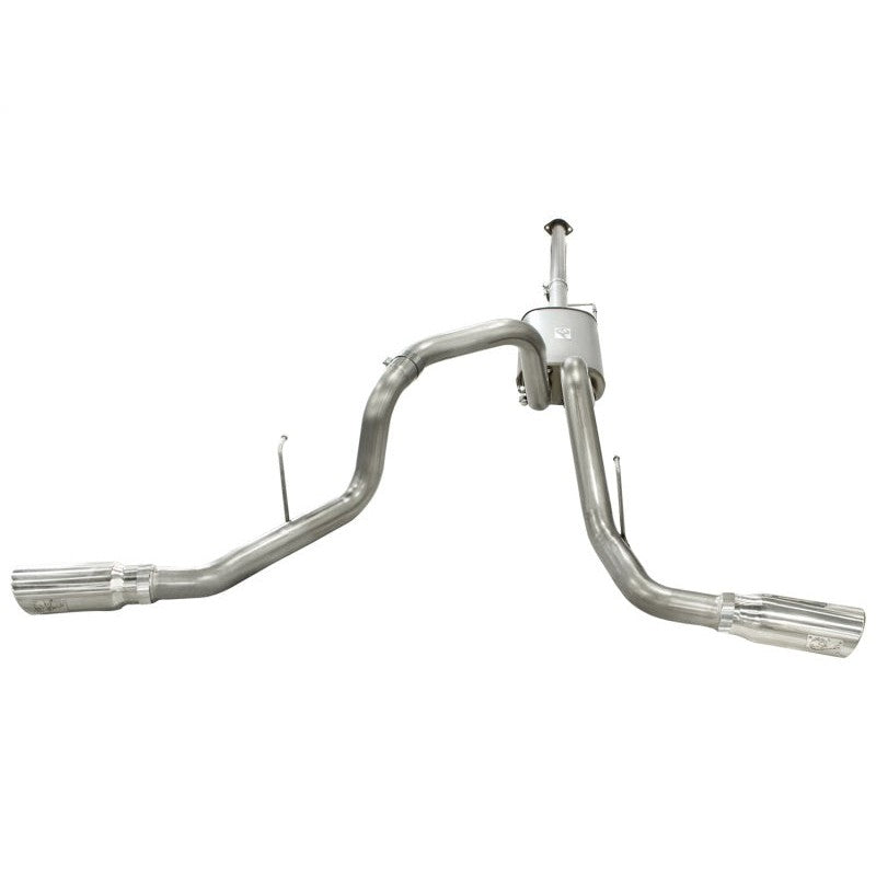 aFe MACHForce XP Exhausts 3inSS Dual Side Exit Cat-Back 11-14 Ford F150 Ecoboost V6-3.5L (TT)