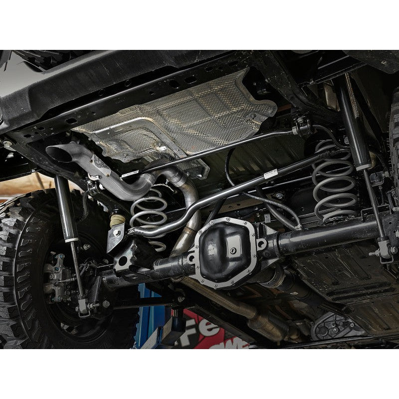 aFe MACH Force-Xp Axle-Back Exhaust System w/NoTip 18-20 Jeep Wrangler L4-2.0T / V6-3.6L