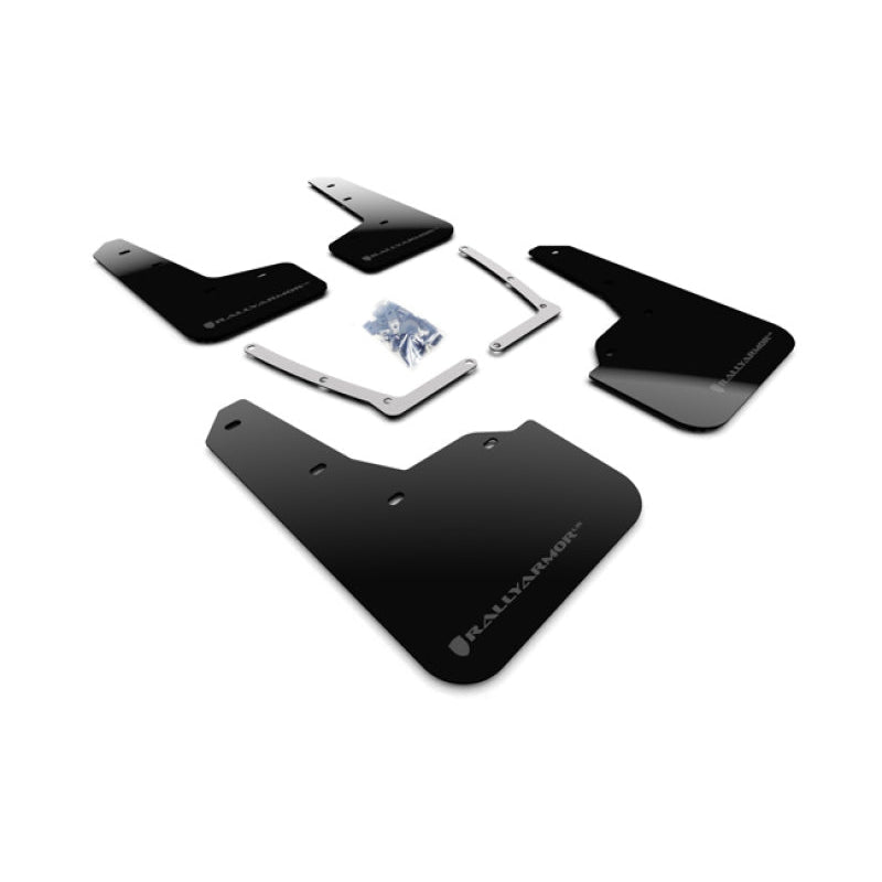 Rally Armor 16-21 Honda Civic Si Coupe Black UR Mud Flap w/ Dark Grey Logo - T1 Motorsports