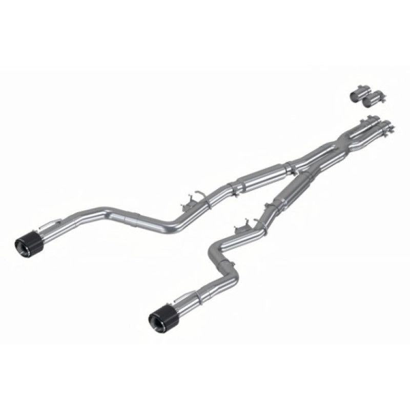 MBRP 17-21 Charger 5.7/6.1/6.4L 3in Dual Rear Exit SS Catback Exhaust w/ Carbon Fiber Tips - T1 Motorsports