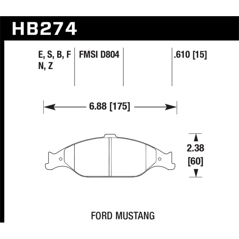 Hawk HP+ Street Brake Pads - T1 Motorsports