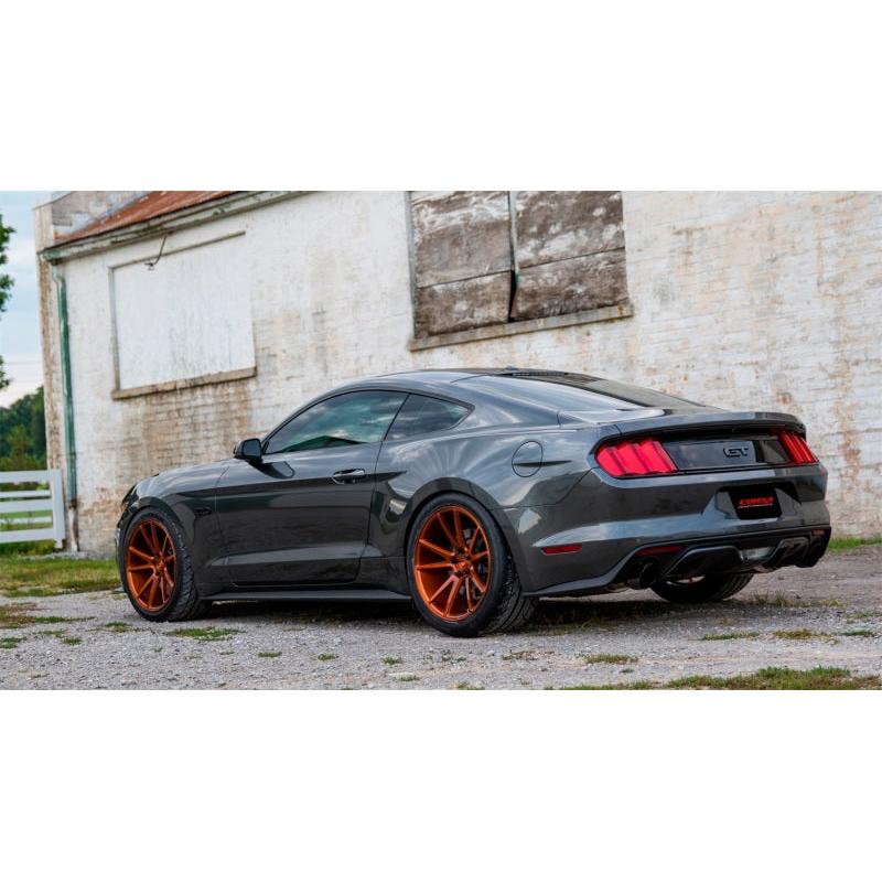 Corsa 3in Touring Axle Back Exhaust - Black Dual Tips - 2015-2017 Ford Mustang GT 5.0