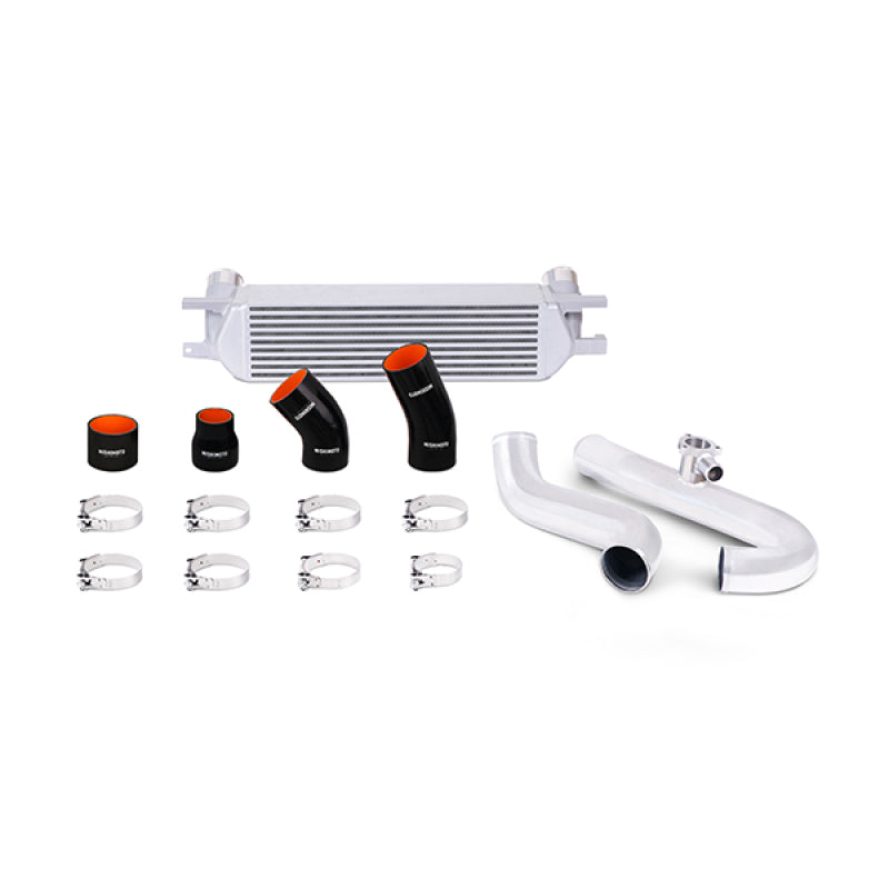 Mishimoto 2015 Ford Mustang EcoBoost Performance Intercooler Kit - Silver Core Polished Pipes - T1 Motorsports
