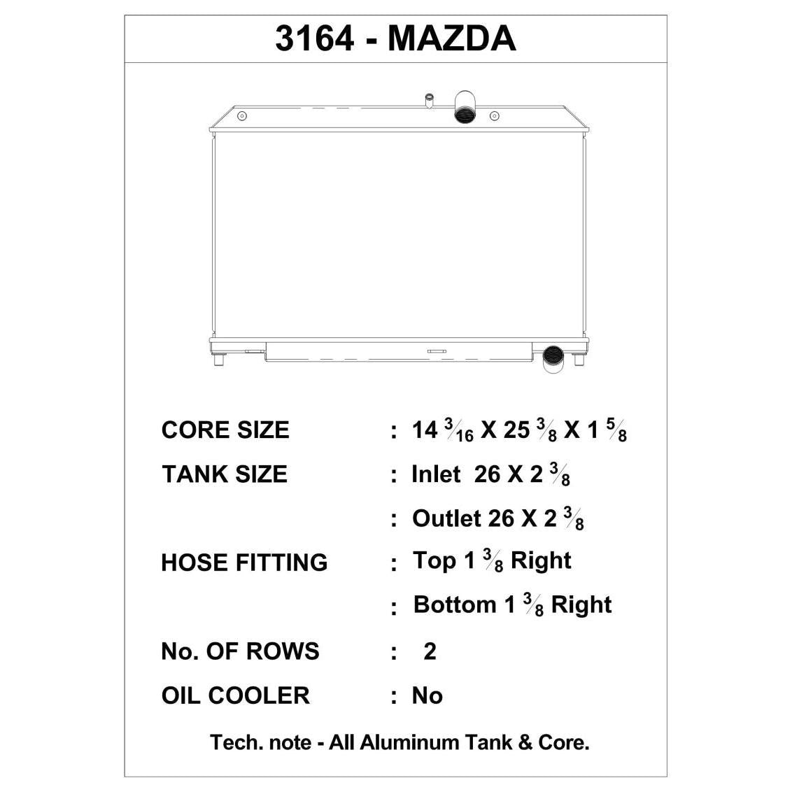 CSF 04-08 Mazda RX-8 Radiator - T1 Motorsports