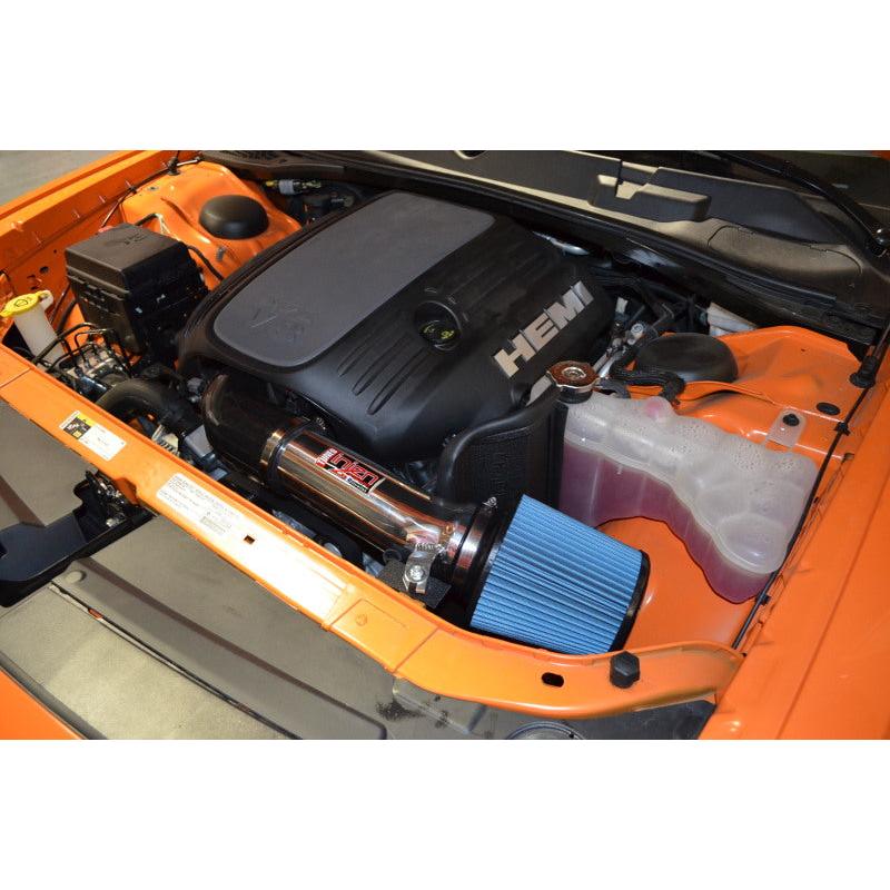 Injen 11-19 Dodge Challenger Hemi 5.7L V8 Polished Power-Flow Air Intake System with Heat Shield - T1 Motorsports