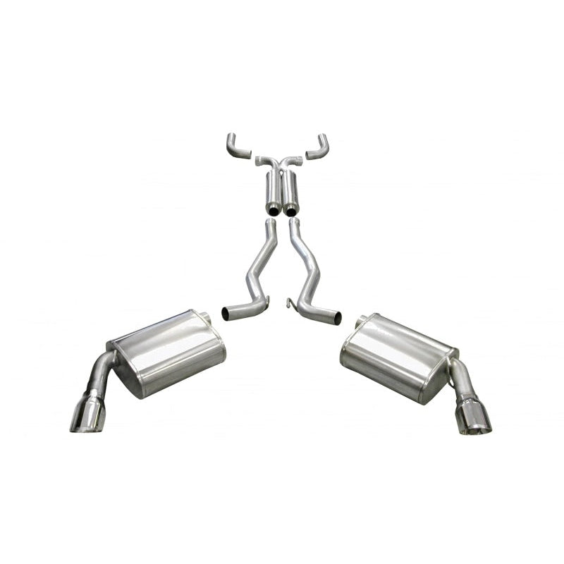 Corsa 10-14 Chevrolet Camaro Coupe SS 6.2L V8 Auto Polished Sport Cat-Back + XO Exhaust - T1 Motorsports