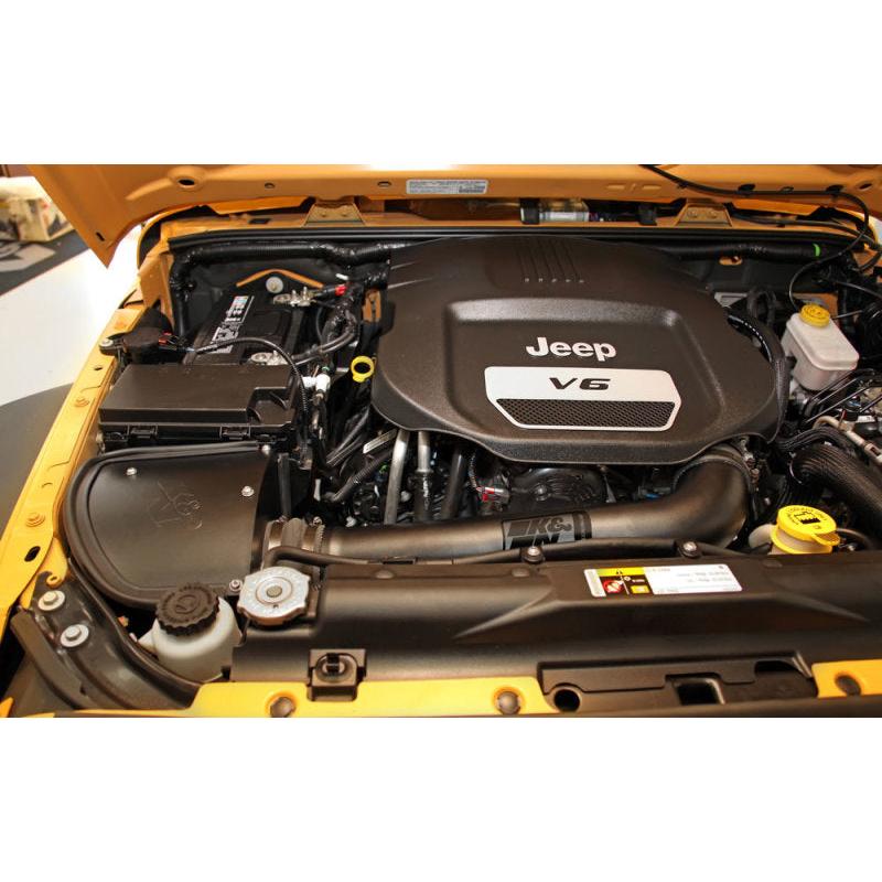 K&N 71 Series Performance Intake Kit for 12-18 Jeep Wrangler 3.6L V6 (12-15 CARB Approved)