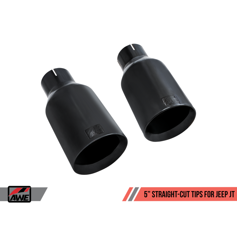 AWE Tuning 2020+ Jeep Gladiator 3.6L Trail-to-Tread (Dual Exhaust) Conversion Kit w/Diamond Blk Tips