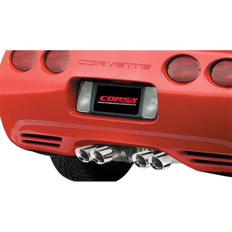 Corsa Xtreme Axle-Back Exhaust (Polished Twin 4.0" Tips) - 1997-2004 Chevrolet Corvette C5 Z06 5.7L V8