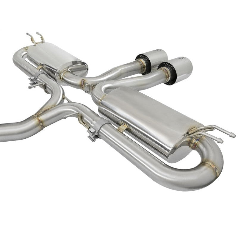 aFe Takeda 3in 304 SS Cat-Back Exhaust System w/Polished Tips 2017+ Honda Civic Si (4dr) I4 1.5L (t)