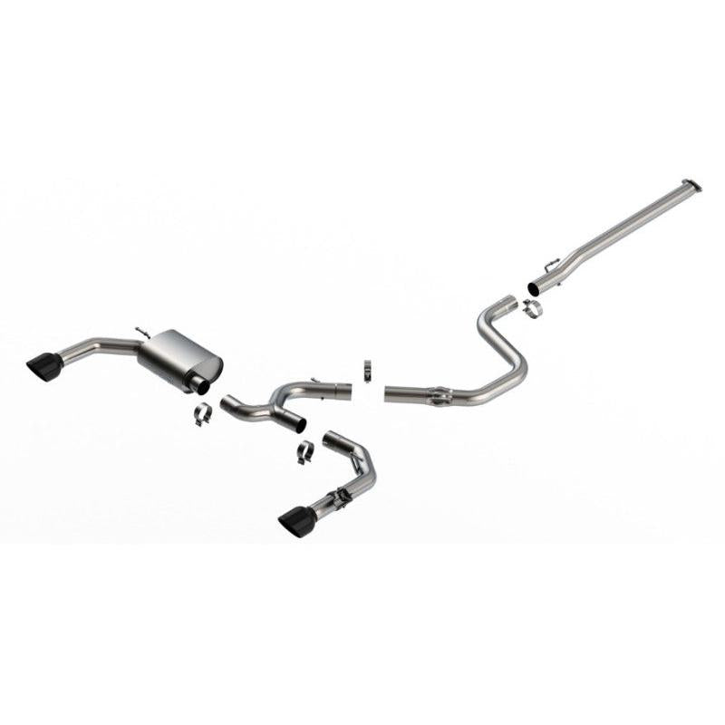 Borla ATAK Catback Exhaust (Black Chrome Tips) - 2022-2023 Hyundai Elantra N 2.0L 4 CYL. Turbo