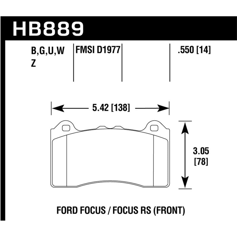 Hawk HP Plus Track Only Ferro-Carbon Brake Pads - T1 Motorsports