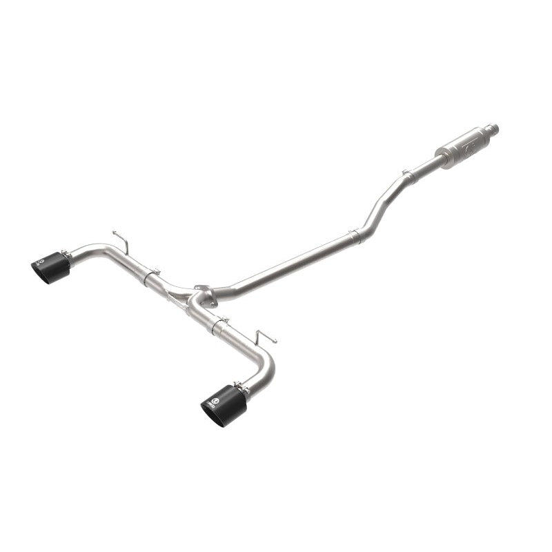 aFe Takeda 2-1/2in 304 SS Cat-Back Exhaust w/ Black Tips 14-18 Mazda 3
