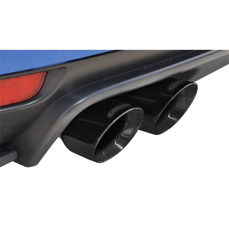 Corsa Sport Cat-Back Exhaust w/Black Tips - 2008-2014 Subaru Impreza Hatchback STI
